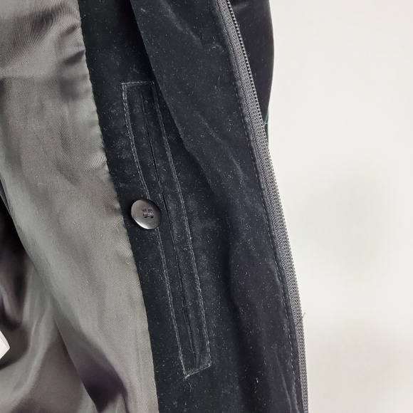 Gallery faux suede/fur collar zip up coat … - Picture 8 of 8